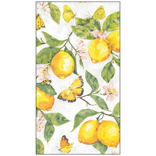 Fresh Lemons, white • Guest Towels