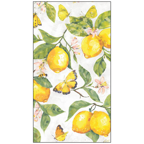 Fresh Lemons, white • Guest Towels