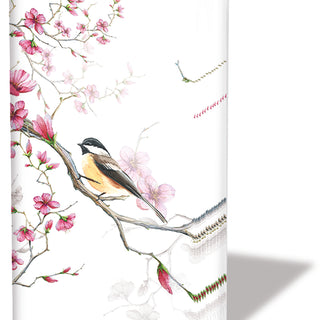 Bird & Blossom, white • Pocket Tissues