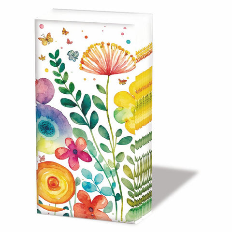 Vibrant Spring, white • Pocket Tissue