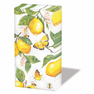 Fresh Lemons, white • Pocket Tissue