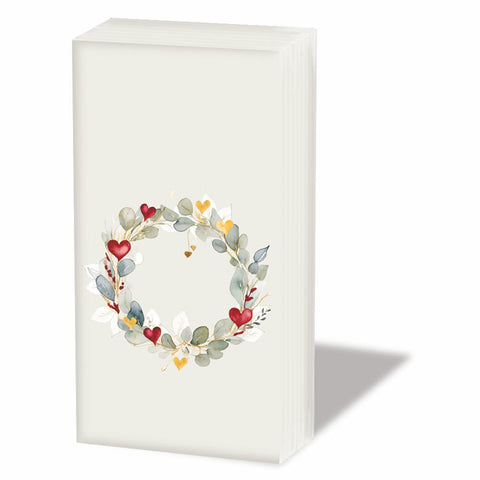 Eucalyptus Wreath, green • Pocket Tissue