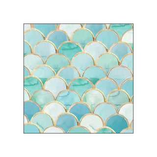 Art Deco, turquoise • Beverage Napkins