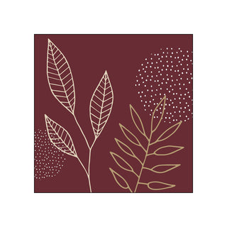 Pure Meadow, bordeaux • Beverage Napkins