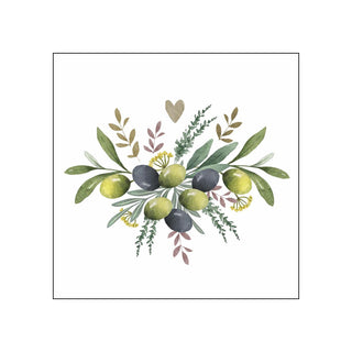 Olives & Herbs • Beverage Napkins