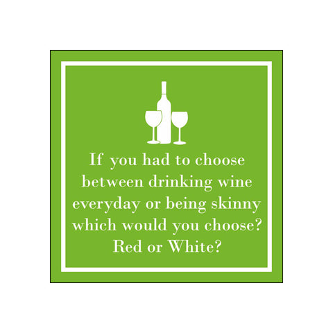 Red or White? • Beverage Napkins