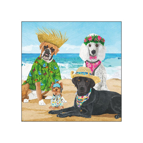 Dogs' Beach Party • Beverage Napkins