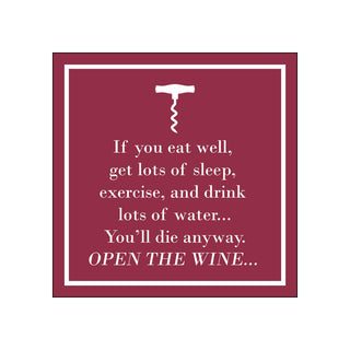 Open the Wine • Beverage Napkins