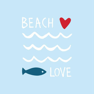 Seaside Beach Love Lunch Napkin