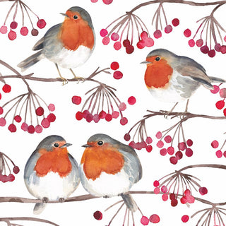 Birds & Berries Beverage Napkins