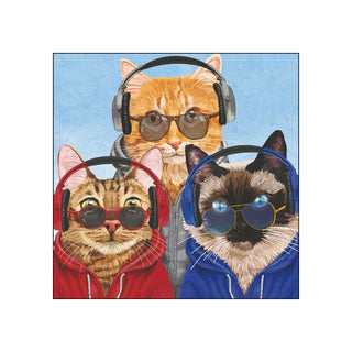 Chillin' Cats • Beverage Napkins
