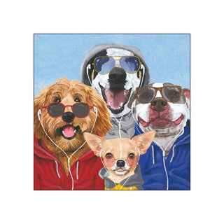 Chillin' Dogs • Beverage Napkins
