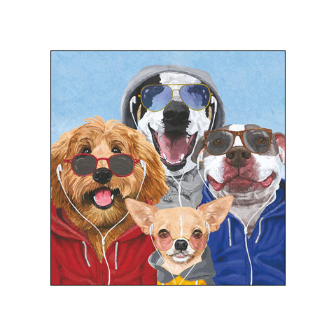 Chillin' Dogs • Beverage Napkins