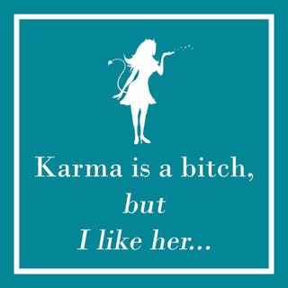 Karma's a Bitch Beverage Napkin