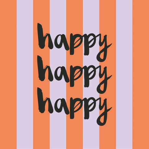 Formart: Happy • Beverage Napkin
