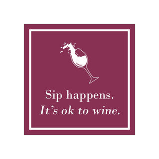Sip Happens • Beverage Napkins