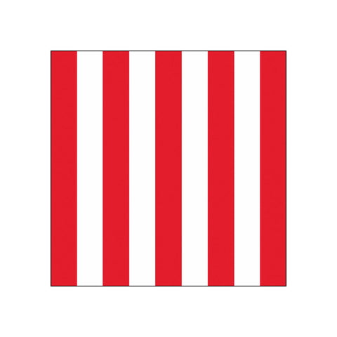 Vertical Stripes, red (L1) • Beverage Napkins