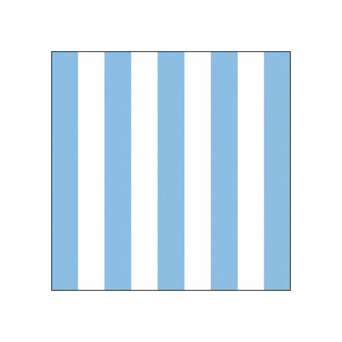 Vertical Stripes, sky blue (L4) • Beverage Napkins