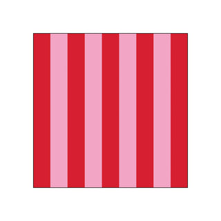 Vertical Stripes, orange+pink • Beverage Napkins
