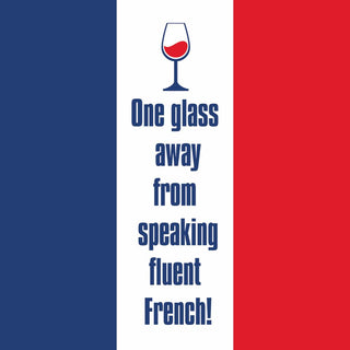 One Glass Away • Beverage Napkin