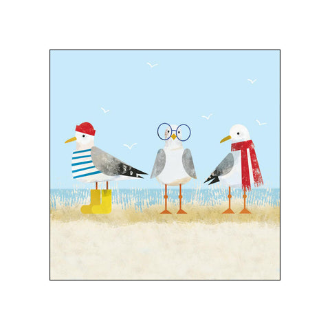 Sassy Seagulls • Beverage Napkins