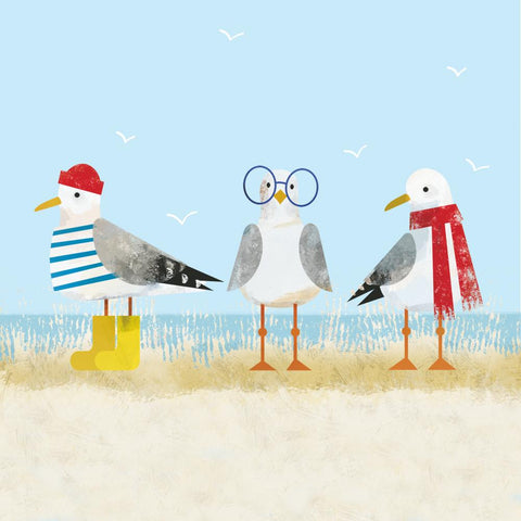 Sassy Seagulls • Beverage Napkin