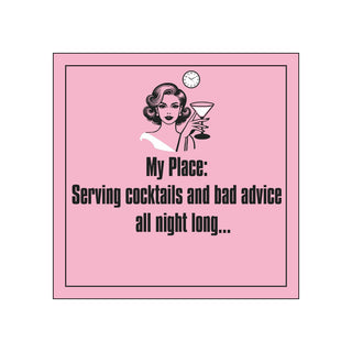 Cocktails & Bad Advice • Beverage Napkins