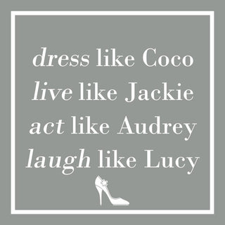 Dress Like Coco, silver • Beverage Napkin