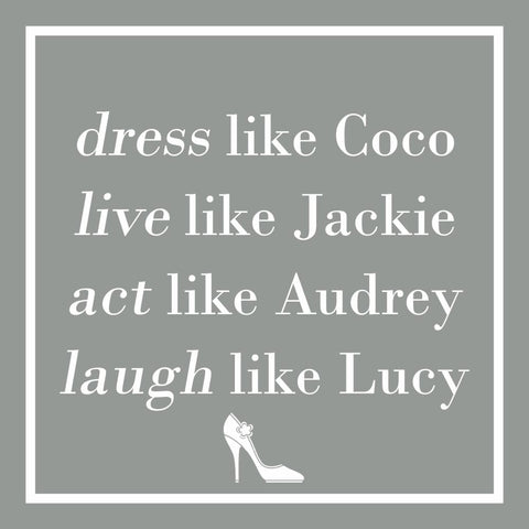 Dress Like Coco, silver • Beverage Napkin