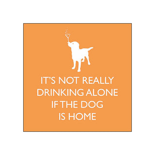 If the Dog is Home, orange • Beverage Napkins