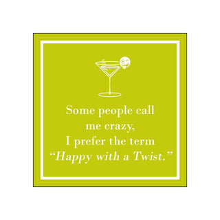 Happy with a Twist, lime • Beverage Napkins
