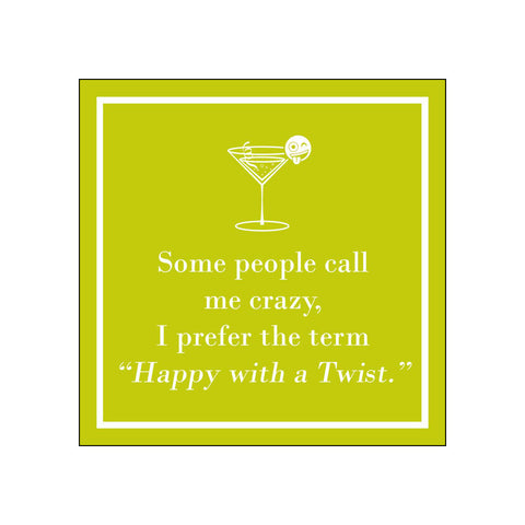 Happy with a Twist, lime • Beverage Napkins