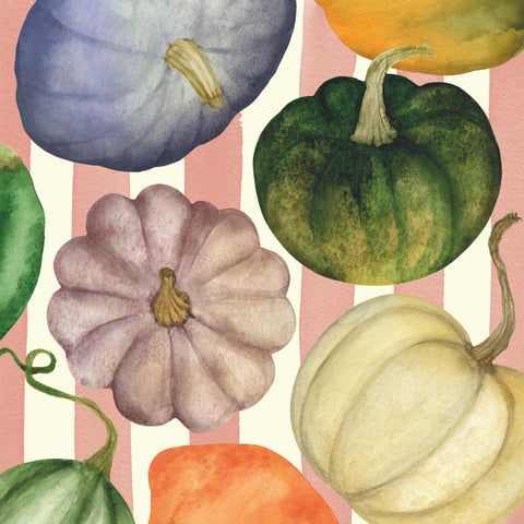 Pumpkins & Stripes • Beverage Napkin