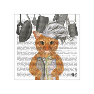 Cat Chef • Beverage Napkins