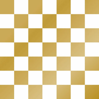 Chessboard, gold • Beverage Napkin