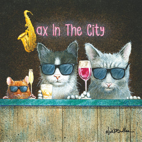 Sax in The City • Beverage Napkin