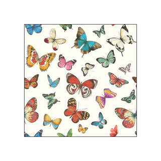 Butterflies, cream • Beverage Napkins