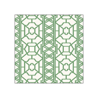 Lattice, green • Beverage Napkins