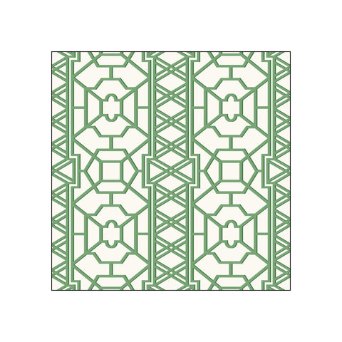 Lattice, green • Beverage Napkins