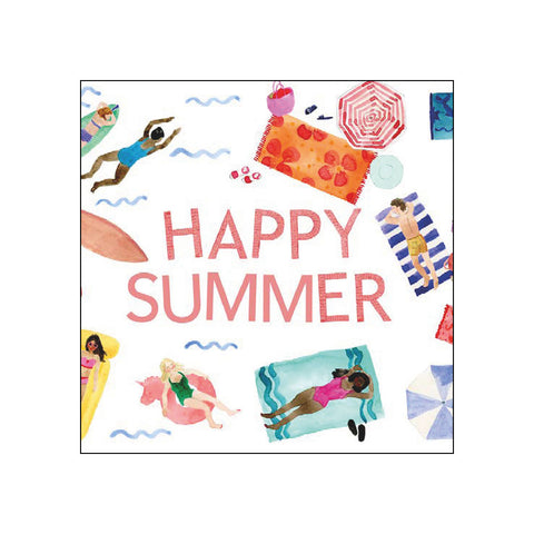 Happy Summer • Beverage Napkins