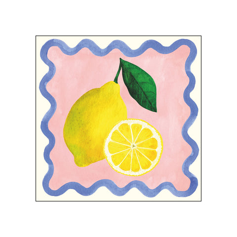 Lemon Wave • Beverage Napkins