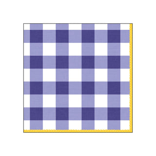 Carreaux ,bleu • Beverage Napkins