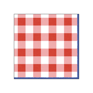 Carreaux, rouge • Beverage Napkins