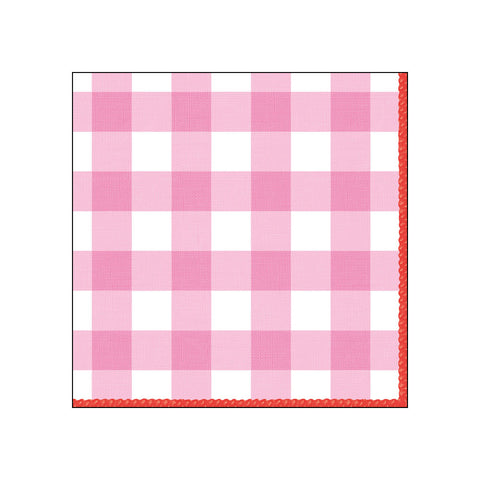 Carreaux, rose • Beverage Napkins