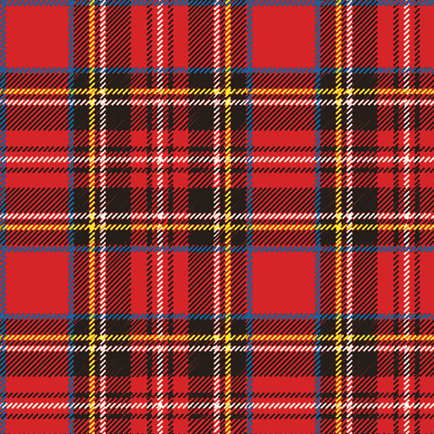 Scottish, red • Beverage Napkin