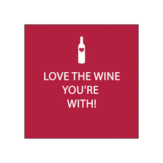 Love the Wine • Beverage Napkin