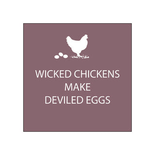 Wicked Chickens • Beverage Napkins