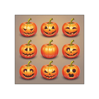 Halloween Pumpkins • Beverage Napkins