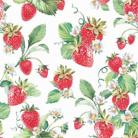 Garden Strawberries • Beverage Napkins