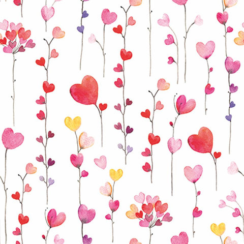 Heart Garlands • Beverage Napkin